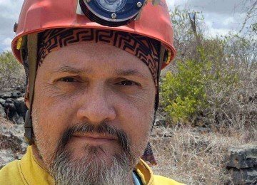 Luiz Eduardo Panisset Travassos é um dos pesquisadores da temperatura dentro da gruta -  (crédito: Arquivo pessoal)