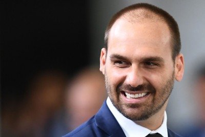 Ex-deputado federal publicou vídeo de ato político do pai, como se fosse o irmão -  (crédito: Evaristo Sá/AFP)