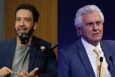 Deputado ironizou aparência e suposta harmonização do ex-prefeito de Goiás -  (crédito: Tulio Santos/EM/D.A Press | Sergio Lima / AFP)