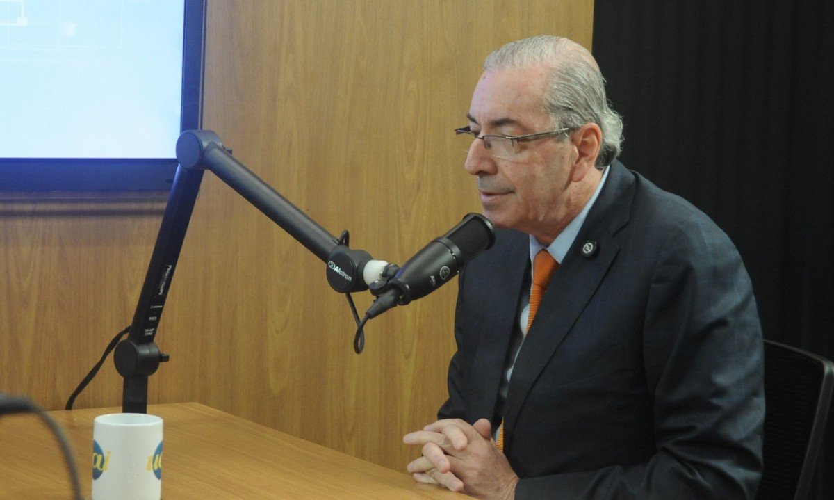 Eduardo Cunha declarou apoio à Flávio, mesmo com neutralidade do partido - (crédito: Alexandre Guzanshe/EM/D.A Press)