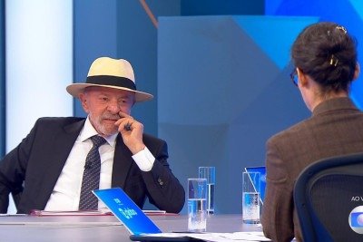 Presidente Lula tenta chegar ao quarto mandato no Palácio do Planalto -  (crédito: Reprodução/TV Globo)