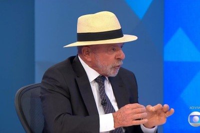 Presidente Lula tenta chegar ao quarto mandato no Palácio do Planalto -  (crédito: Reprodução/TV Globo)