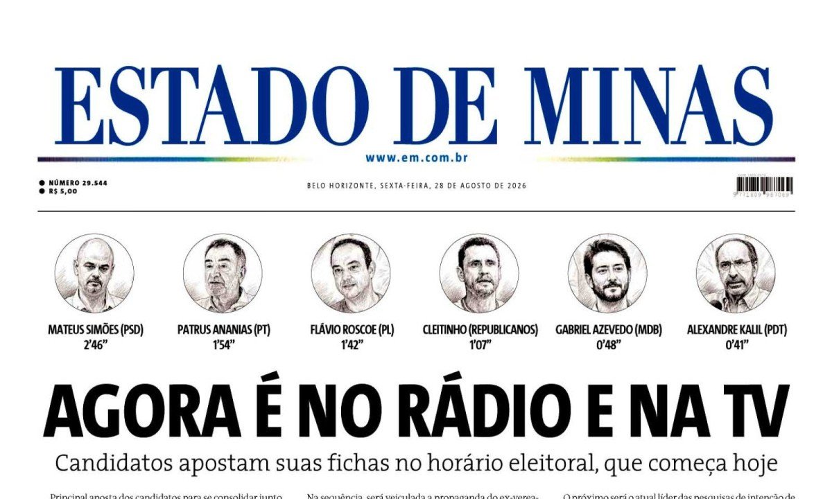 - (crédito: Capa do Estado de Minas)