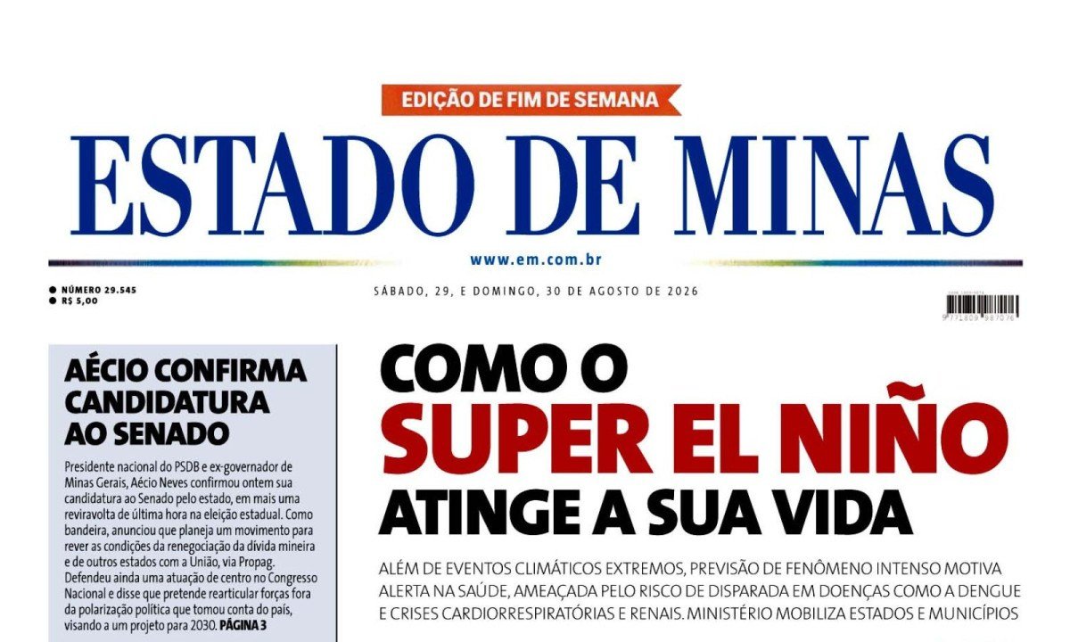 - (crédito: Capa do Estado de Minas )