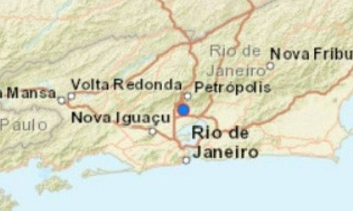 Tremor de terra de 2,3 de magnitude é registrado na serra do RJ - (crédito: Tupi)