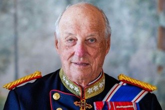 Rei Harold V, da Noruega, morreu aos 89 anos - (crédito: AFP) Rei Harold V, da Noruega, morreu aos 89 anos