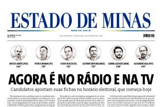 Confira a capa do Estado de Minas do dia 28/08/2026