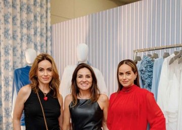 Marcela e Carolina Malloy, da Arte Sacra, com Lia Moraes, de Campinas -  (crédito: fotos: BH-à-Porter/Divulgação)