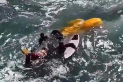 Coronel morre após queda de parapente causada por linha chilena no Rio -  (crédito: Tupi)