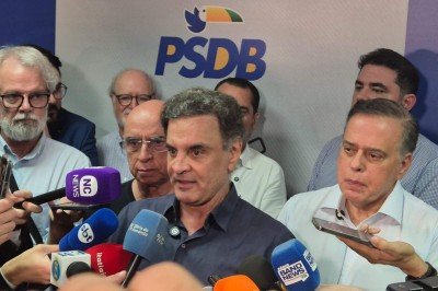 Aécio Neves (PSDB) anunciou que vai concorrer ao Senado por Minas Gerais -  (crédito: Jair Amaral/EM/D.A. Press)