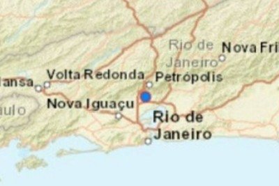 Tremor de terra de 2,3 de magnitude é registrado na serra do RJ -  (crédito: Tupi)