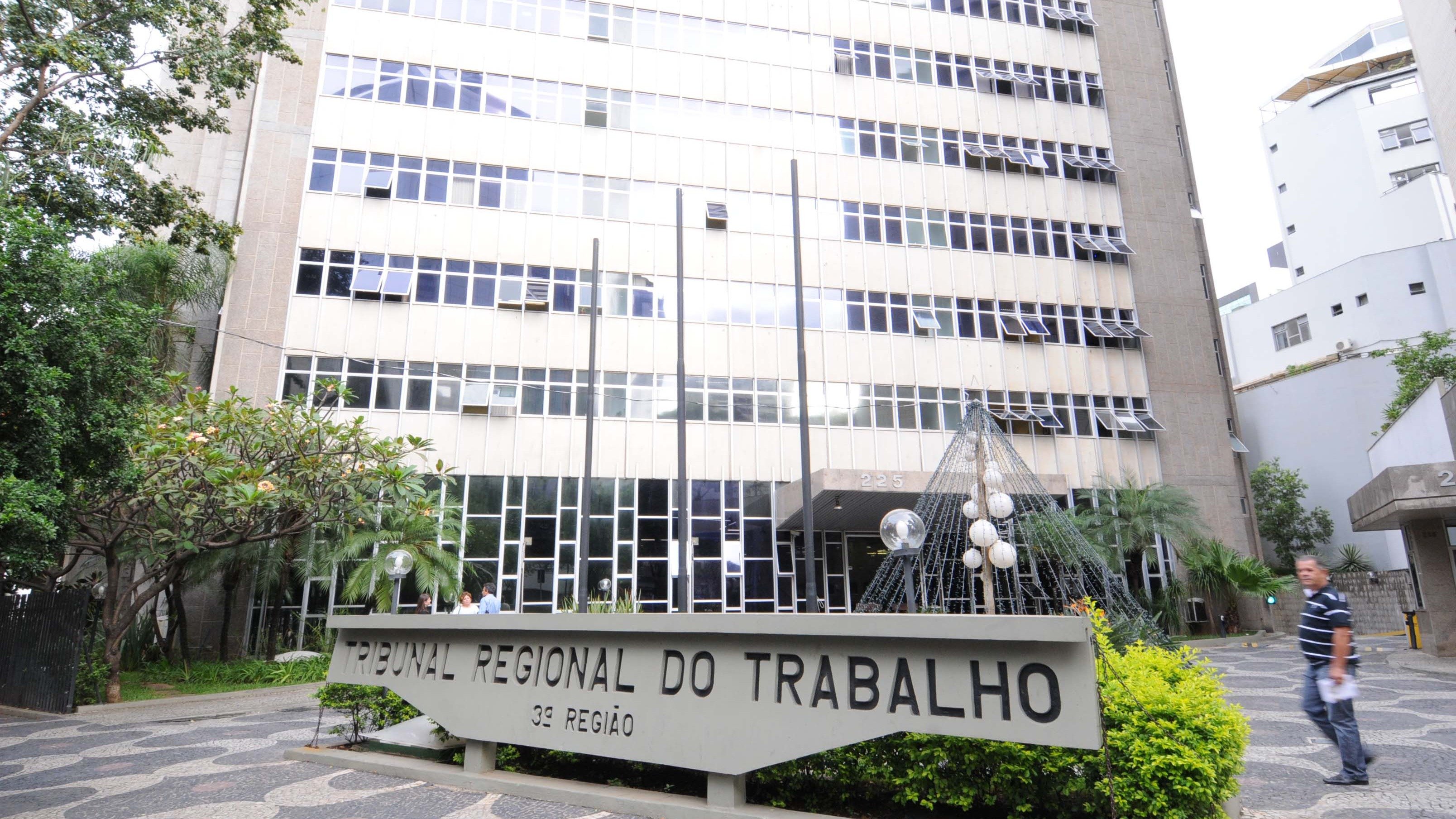 Sede do Tribunal Regional do Trabalho da 3&ordf; Regi&atilde;o, em Belo Horizonte, onde ser&aacute; lan&ccedil;ada campanha contra ass&eacute;dio eleitoral -  (crédito: Marcos Vieira/EM/D.A Press)