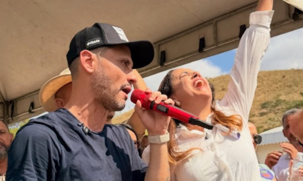 A demonstração de apoio entre Cleitinho e Jackeliny, no entanto, não foi bem recebida por todos os eleitores dos dois políticos - (crédito: Redes Sociais/Reprodução)