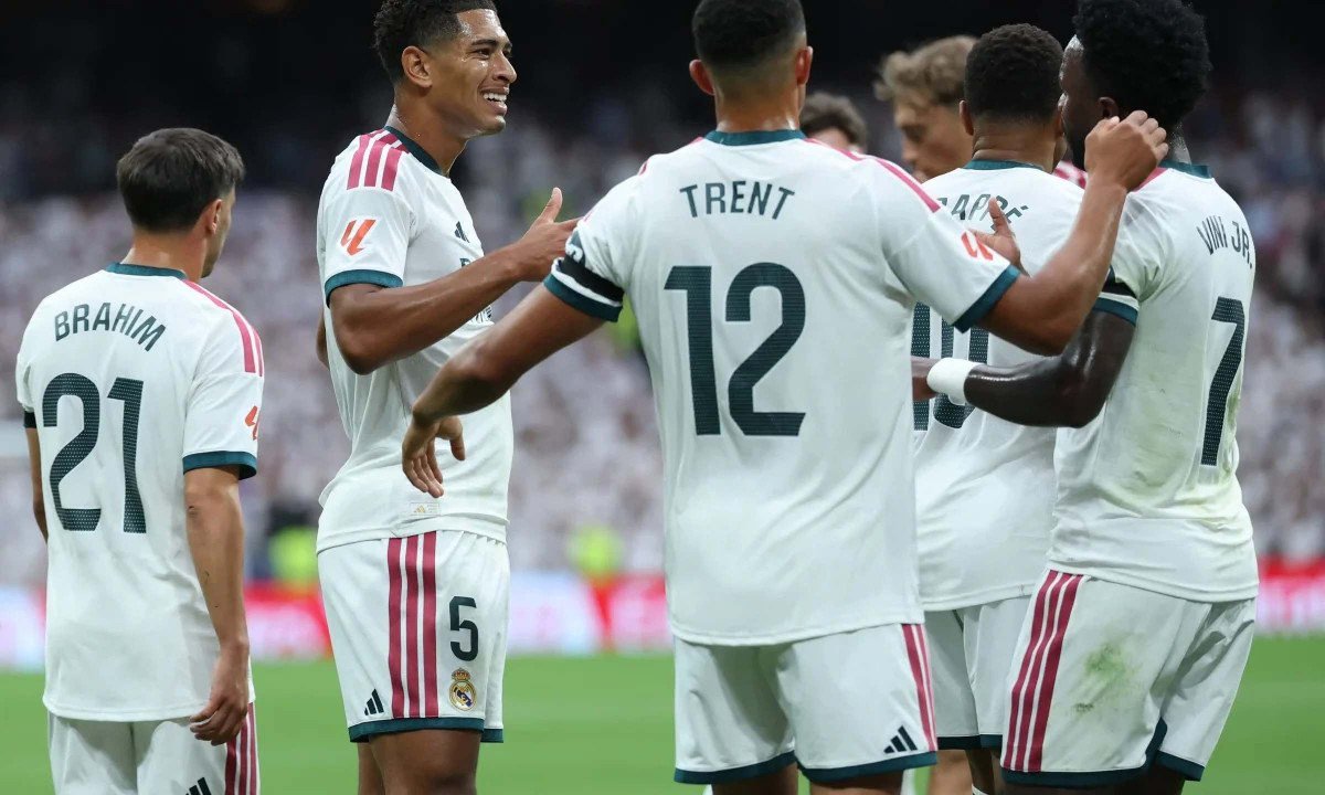 Mbappé e Bellingham marcam em goleada do Real Madrid sobre o Málaga - (crédito: No Ataque Internacional)