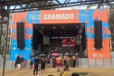 O atraso ocorreu por problemas t&eacute;cnicos no microfone -  (crédito: Gabriela Matina/EM/D.A Press)