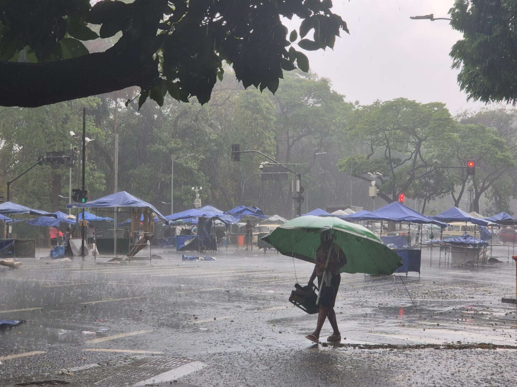 Chuva forte atingiu BH neste domingo (30/08)