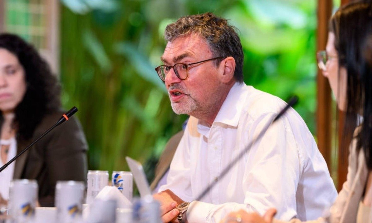 Marc Weller, diretor do Centro de Governança Global e Segurança da Chatham House, participa do Paraty Dialogues, em Paraty (RJ) - (crédito: Wagner Pinheiro - 16.ago.25/Mapa Fotografia)