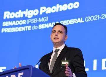 Senador Rodrigo Pacheco (PSB-MG) é ex-presidente do Senado Federal -  (crédito: Reprodução)