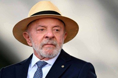 Presidente Lula, que detalhou o plano de governo para a candidatura de seu quarto mandato em 2026, focado em justi&ccedil;a social e economia -  (crédito: EVARISTO S&Aacute;/AFP)