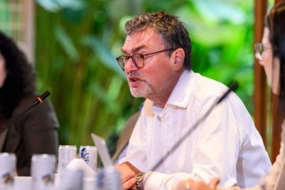 Marc Weller, diretor do Centro de Governança Global e Segurança da Chatham House, participa do Paraty Dialogues, em Paraty (RJ)  -  (crédito:  Wagner Pinheiro - 16.ago.25/Mapa Fotografia)