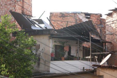 Árvores caídas e telhados retorcidos; veja estragos da chuva na capital mineira -  (crédito: Edésio Ferreira/EM/D.A.Press)