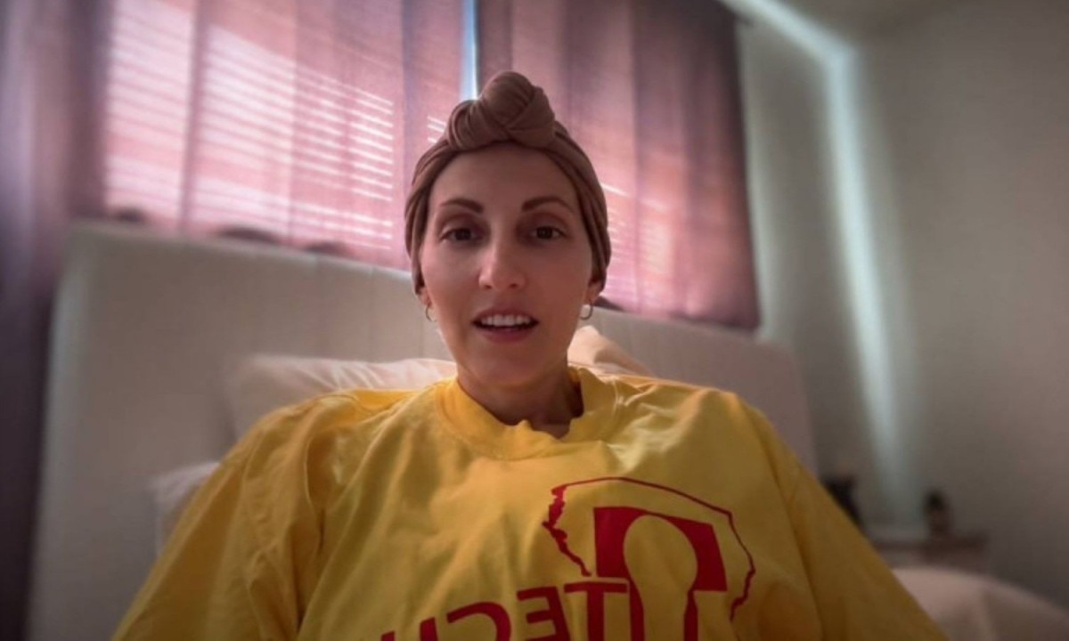 Andree Greig Baudoin, a "Andreethegirl", gravou um vídeo de despedida antes de sua morte devido ao câncer - (crédito: TikTok)