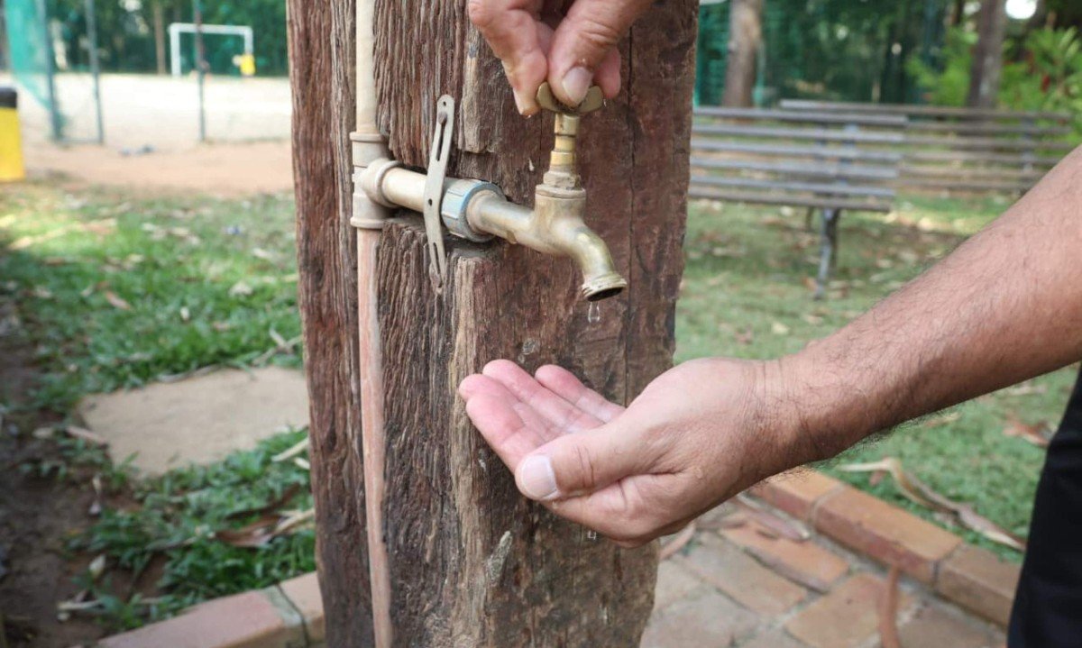 Condomínio no Buritis, onde moradores enfrentam falta e instabilidade no abastecimento de água - (crédito: Marcos Vieira/EM/D.A Press)