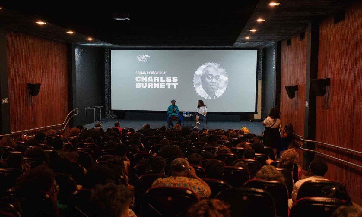 O cineasta Charles Burnett, expoente do cinema negro nos EUA, foi convidado da Semana do Cinema Negro de BH no ano passado - (crédito: Virginia Dandara/divulgação )
