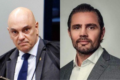 Alexandre de Moraes editou o contrato do escritório da esposa como Banco Master, de Daniel Vorcaro -  (crédito: Sergio Lima / AFP e Divulgação)