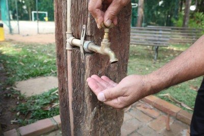Condomínio no Buritis, onde moradores enfrentam falta e instabilidade no abastecimento de água -  (crédito: Marcos Vieira/EM/D.A Press)