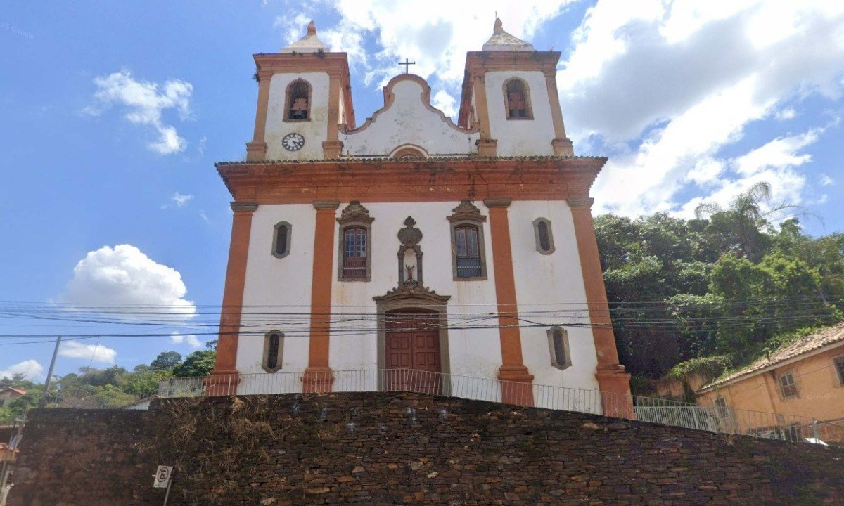 Igreja São Francisco, em Sabará - (crédito: Reprodução/Google Street View)