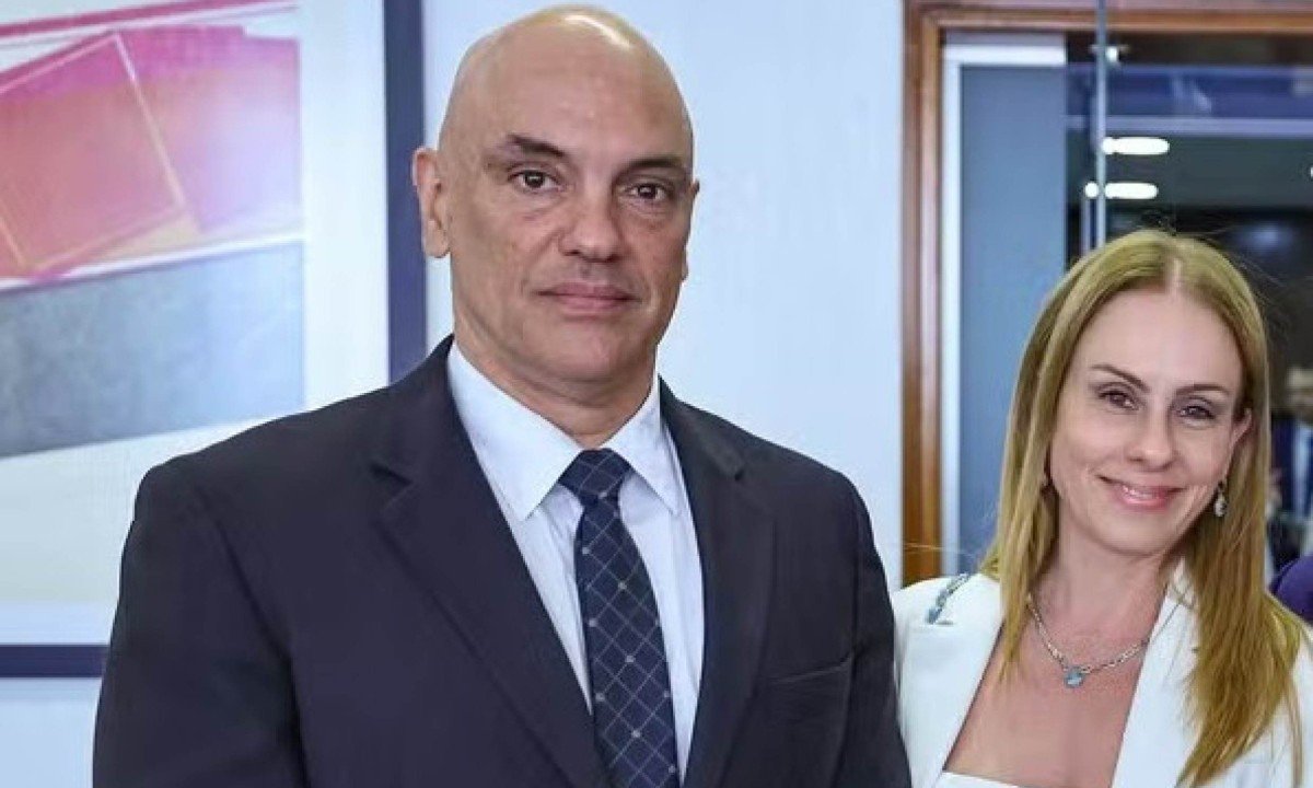 Ministro Alexandre de Moraes e sua mulher Viviane -  (crédito: Ricardo Stuckert/PR)