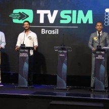 Os três candidatos ao governo de Minas que participaram do debate da TMC - Marcos Vieira/EM/D.A. Press