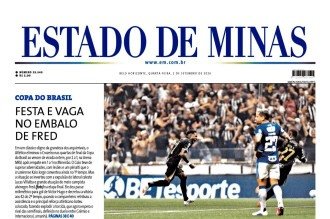 Confira a capa do Estado de Minas do dia 02/09/2026