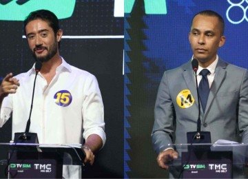Gabriel Azevedo e Ben Mendes são candidatos ao governo de Minas Gerais -  (crédito: Marcos Vieira/EM/D.A. Press)