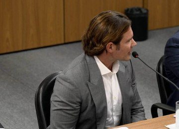 O ex-banqueiro Daniel Vorcaro, do Banco Master, durante depoimento à Polícia Federal  -  (crédito: Reprodução - 30.dez.25)