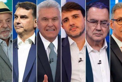 Presidenci&aacute;veis Lula, Fl&aacute;vio Bolsonaro, Renan Santos, Zema, Caiado e Cury divergem sobre a escala de trabalho 6x1 e a jornada semanal. -  (crédito: Reprodu&ccedil;&atilde;o)