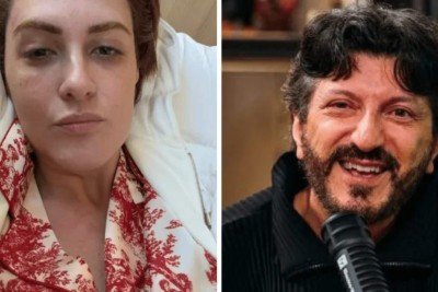Mila Seidl, mulher de Lito Sousa, e o influenciador, que aguarda tratamento experimental para doença rara  -  (crédito: Redes sociais)