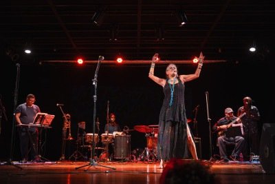 Viviane de Cássia Ferreira, atriz reconhecida por seu trabalho no cinema e na luta antimanicomial, participou da primeira edição do festival em 2024 -  (crédito: Pablo Bernardo/Divulgação)