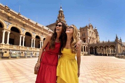 Sevilha, na Espanha, foi uma das três locações do filme, rodado também no Brasil e em Portugal  -  (crédito: Paris Filmes/Divulgação)