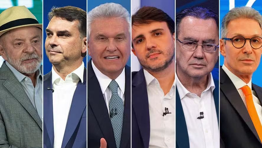 Candidatos &agrave; presid&ecirc;ncia em 2026, como Lula, Zema e Fl&aacute;vio Bolsonaro, apresentam seus planos de governo para micro e pequenas empresas -  (crédito: Reprodu&ccedil;&atilde;o)