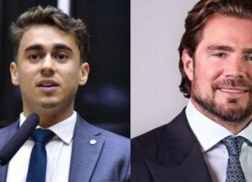 Nikolas Ferreira e Daniel Vorcaro, cujas rela&ccedil;&otilde;es s&atilde;o questionadas ap&oacute;s o vazamento de mensagens sobre o financiamento de voos -  (crédito:  Zeca Ribeiro/C&acirc;mara dos Deputados / Reprodu&ccedil;&atilde;o)