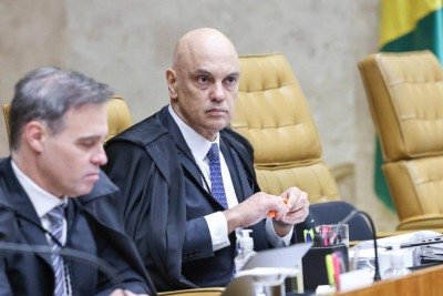 Crise escala: Moraes contra-ataca Mendonça e Fachin se move -  (crédito: Foto: Antonio Augusto/STF)