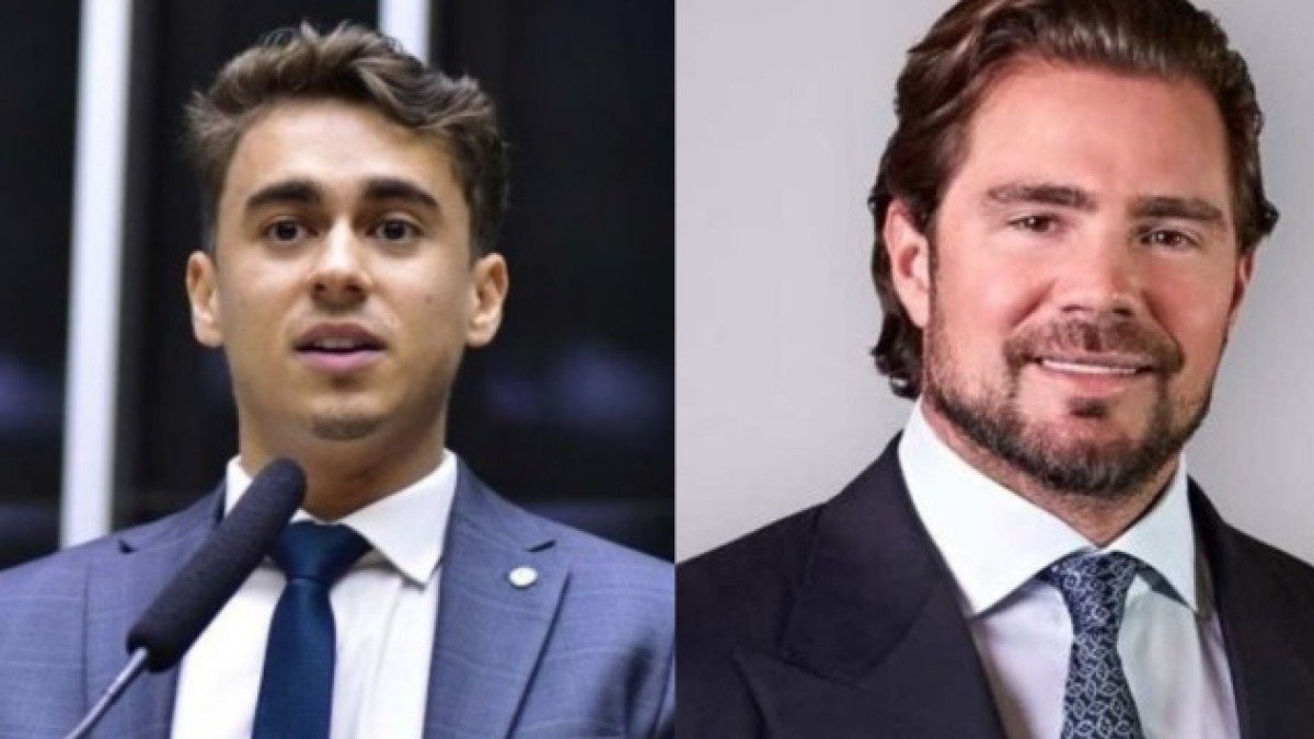 Nikolas Ferreira e Daniel Vorcaro, cujas rela&ccedil;&otilde;es s&atilde;o questionadas ap&oacute;s o vazamento de mensagens sobre o financiamento de voos -  (crédito:  Zeca Ribeiro/C&acirc;mara dos Deputados / Reprodu&ccedil;&atilde;o)