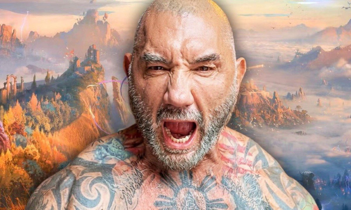 Dave Bautista compartilhou nas redes sociais parte da transformação física para viver o personagem Kratos, de "God of War" - (crédito: Reprodução / Instagram)