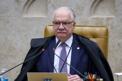 Edson Fachin, presidente do STF, defende publicamente a cria&ccedil;&atilde;o de um c&oacute;digo de &eacute;tica para ministros da Corte -  (crédito: Gustavo Moreno/STF)