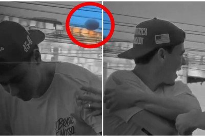O deputado federal Nikolas Ferreira (PL) foi atingido por um ovo durante ato de campanha em Lagoa Santa, nesta sexta-feira (4) -  (crédito: Reprodução)