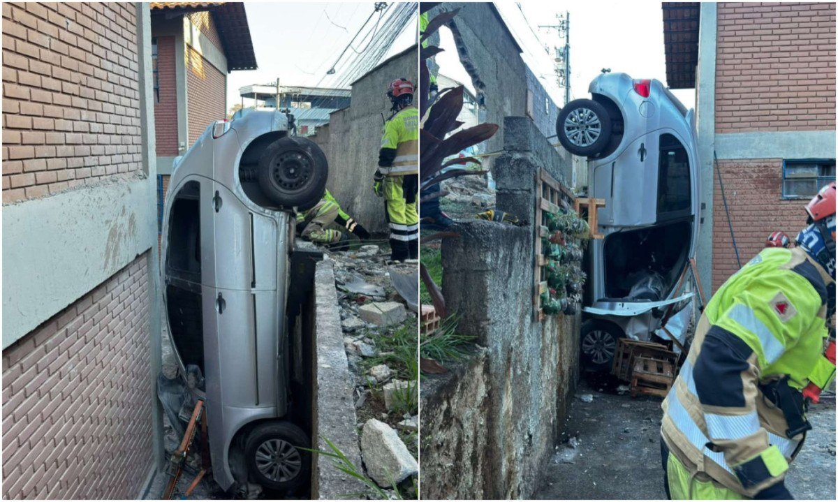 Incidente foi registrado na manhã deste sábado (5/9) em Vespasiano - (crédito: CBMMG)