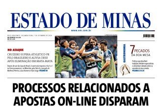 Confira a capa do Estado de Minas do dia 07/09/2026
