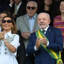 Janja se emociona durante desfile do 7 de Setembro - Marcelo Ferreira CB/D.A Press 